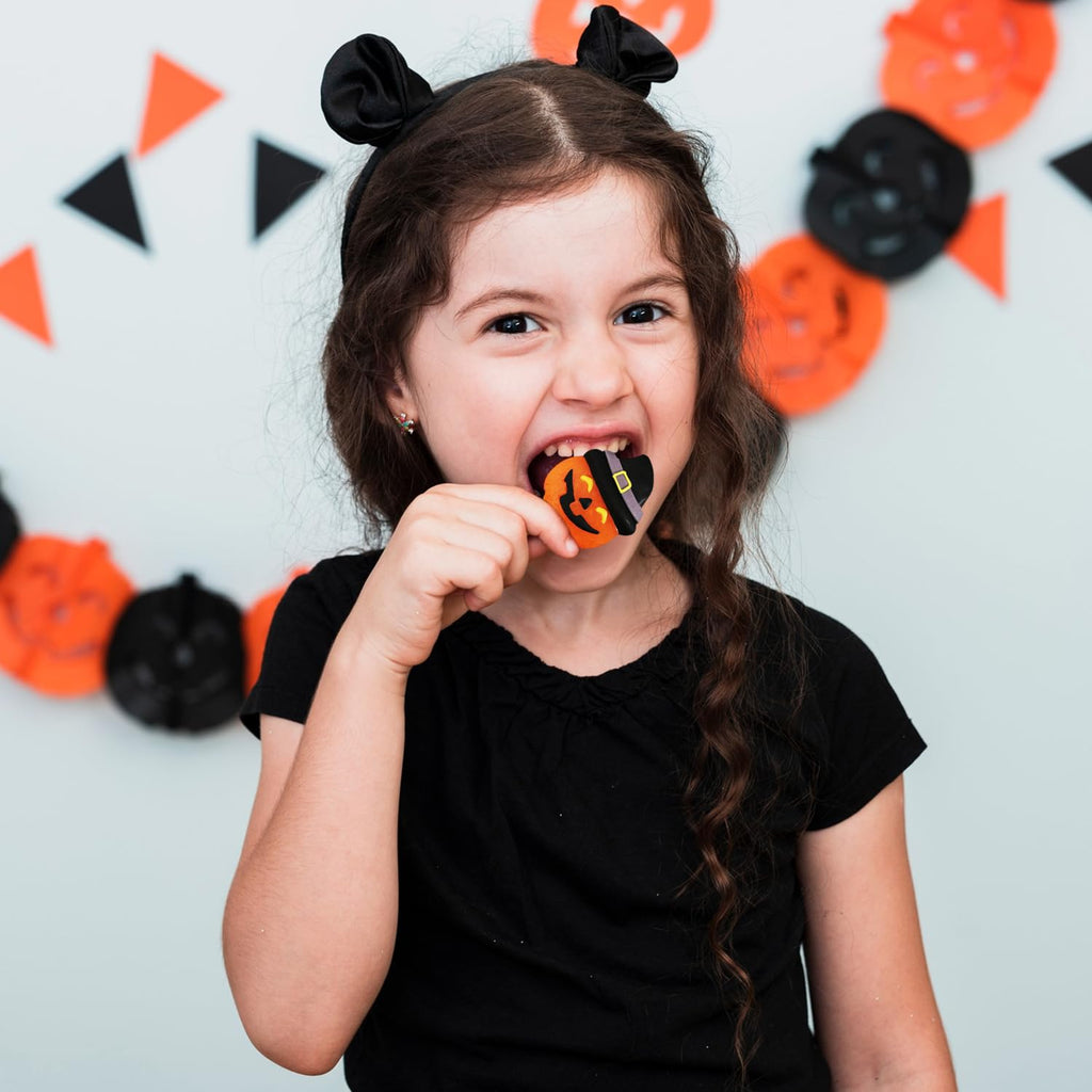 Halloween Lollipops, 24 Count Lollipops Individually Wrapped, Ideal Candy Gift, Halloween Themed Candy for Kids Delicious