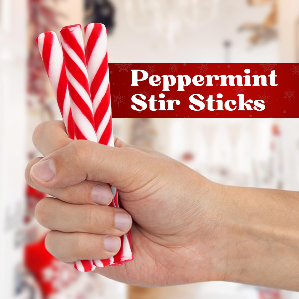 Soft Peppermint Candy Sticks, Christmas Candy Individually Wrapped, Delicious Christmas Candy Cane Sticks, Perfect Peppermint candy for Trees, Candy Cane Décor. 16 Pack