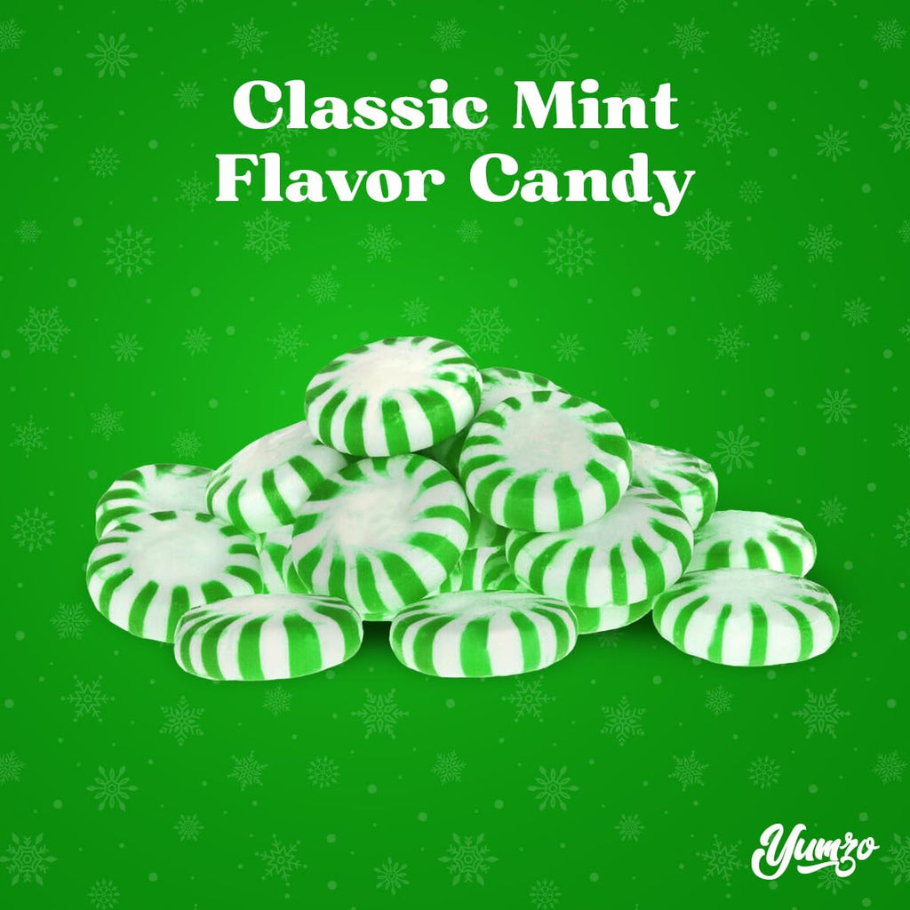 Starlight Spearmint Candy Individually Wrapped, Starlight Mints Bulk Individually Wrapped Spearmint Christmas Candy for Office, Hard Candy Starlight Mints for Cool Breath, (1 Pound)