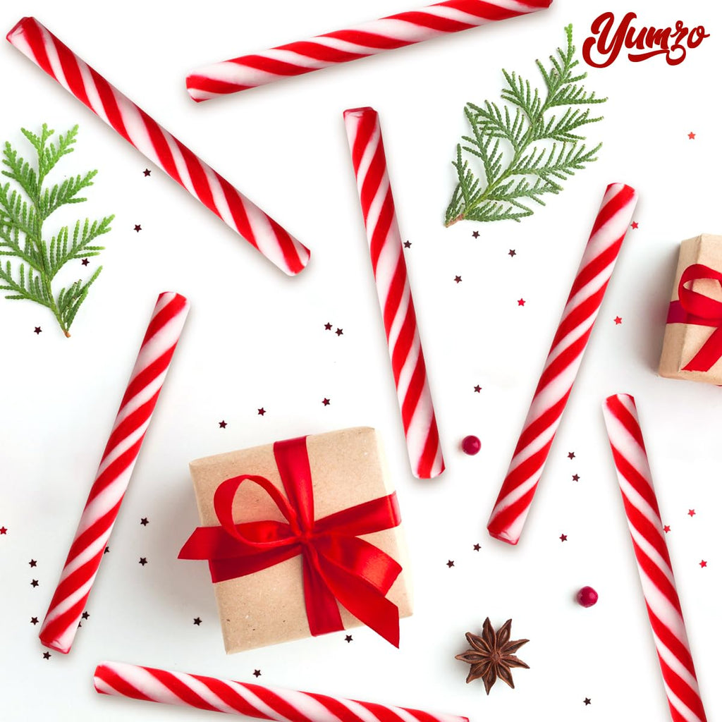 Soft Peppermint Candy Sticks, Christmas Candy Individually Wrapped, Delicious Christmas Candy Cane Sticks, Perfect Peppermint candy for Trees, Candy Cane Décor. 16 Pack