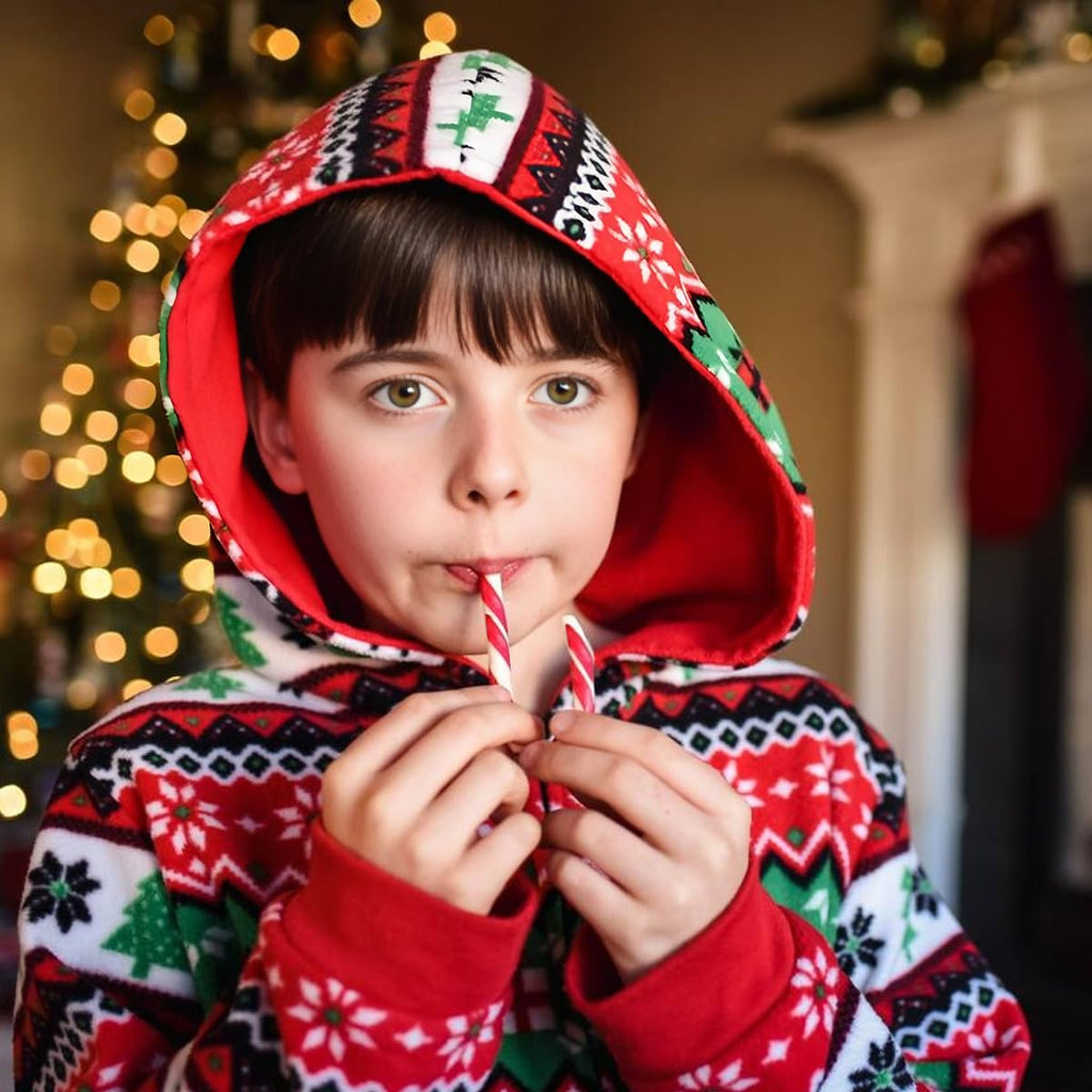 Christmas Candy Canes Tutti Frutti, Blue/White Peppermint, Red and White Cherry Mix Flavors - Bulk Candy Canes Individually Wrapped for Family Holiday Indulgement, Candy Cane Gift Set (50 Count)