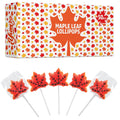 Maple Leaf Lollipops, 50 Pieces of Thanksgiving Candy Individually Wrapped, Perfect Fall Candy Favors for Thanksgiving, Autumn Parties, Cozy Fall Gatherings and Fall Celebrations