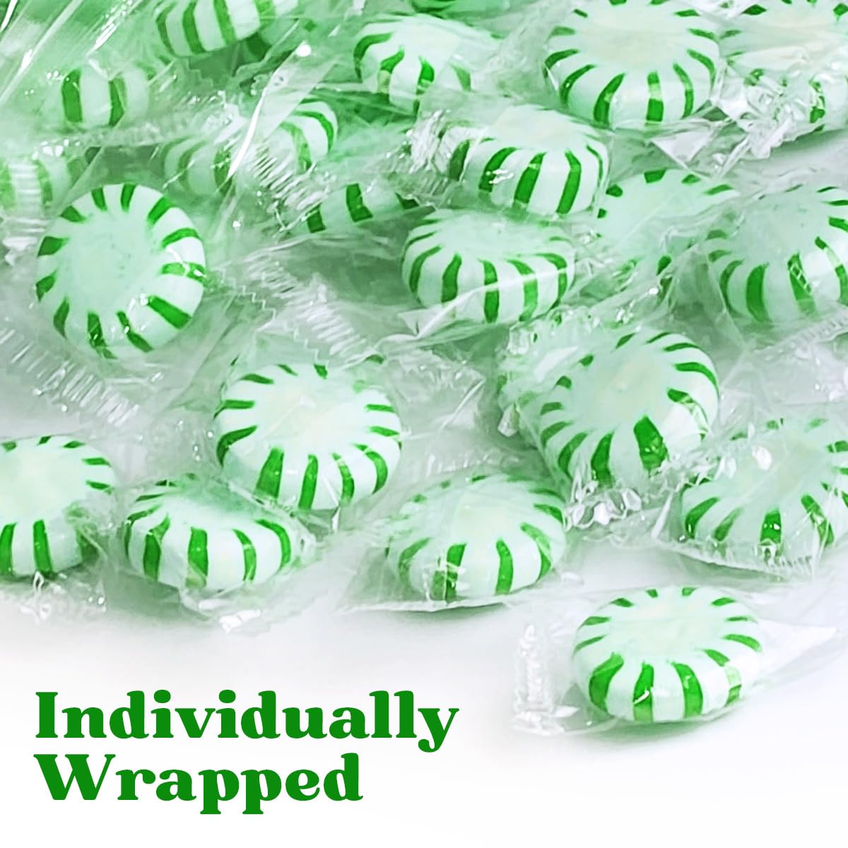 Starlight Spearmint Individually Wrapped, Starlight Mints Bulk Individually Wrapped Spearmint Candy for Office, Hard Candy Starlight Mints for Cool Breath, 5lb