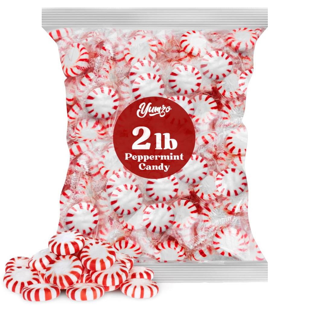 Starlight Peppermints Candy Individually Wrapped - Starlight Mints Hard Candy Individually Wrapped Office Candies Mints, Perfect for Office, 2lb