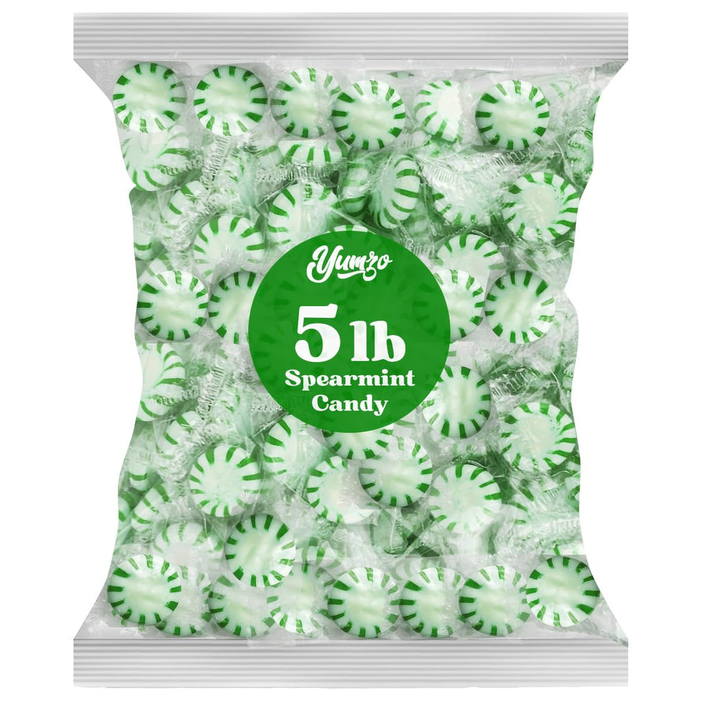 Starlight Spearmint Individually Wrapped, Starlight Mints Bulk Individually Wrapped Spearmint Candy for Office, Hard Candy Starlight Mints for Cool Breath, 5lb