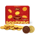 Gold Chocolate Coins, Pack of Gold Chocolate Coins Bulk 25 Count, Ideal Coin Candy for Themed Parties, Events and Celebrations, Perfect for Gift Bags and Festive Decorations Christmas and st patricks day.