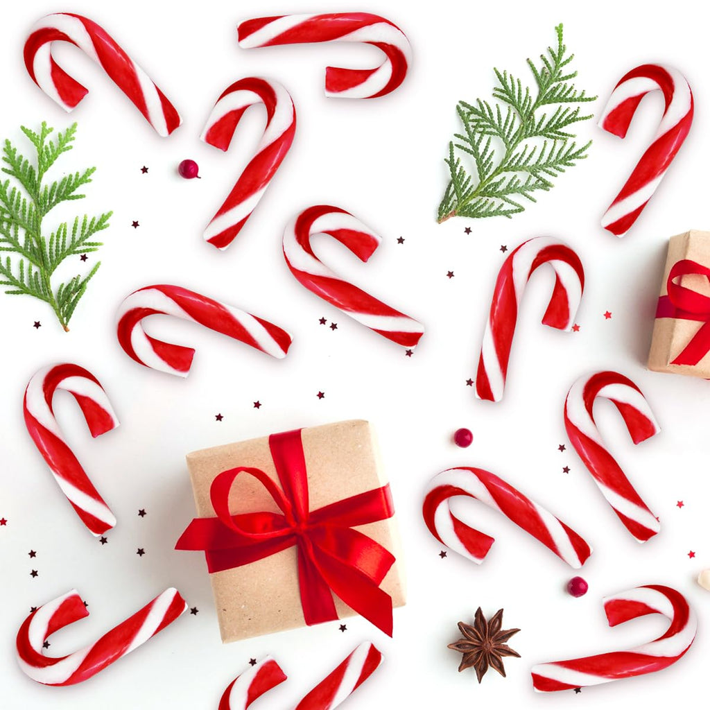 Christmas Mini Candy Canes Classic Red & White Peppermint Flavor for Holiday Family Indulgement - Small Candy Canes Individually Wrapped for Kids & Adults, Great Candy Cane Gift Set (200 Count)