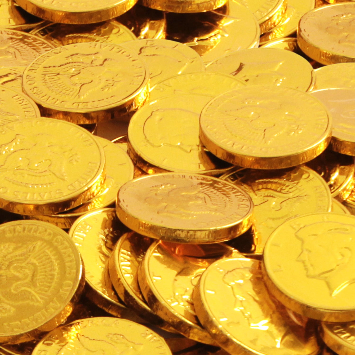 Gold Chocolate Coins, Pack of Gold Chocolate Coins Bulk 100 Count, Ideal Gold Coin Candy for Themed Parties, Events and Celebrations, Perfect for Gift Bags and Festive Decorations Christmas and St. Patrick's Day
