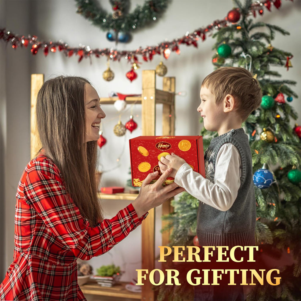 Gold Chocolate Coins, Pack of Gold Chocolate Coins Bulk 25 Count, Ideal Coin Candy for Themed Parties, Events and Celebrations, Perfect for Gift Bags and Festive Decorations Christmas and st patricks day.